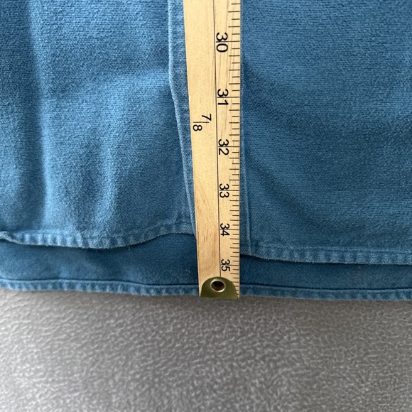 Cabela's Chamois Flannel Heavy Cotton Shirt Mens 2XLT Blue Hiking‎ Outdoor Soft - Picture 4 of 7